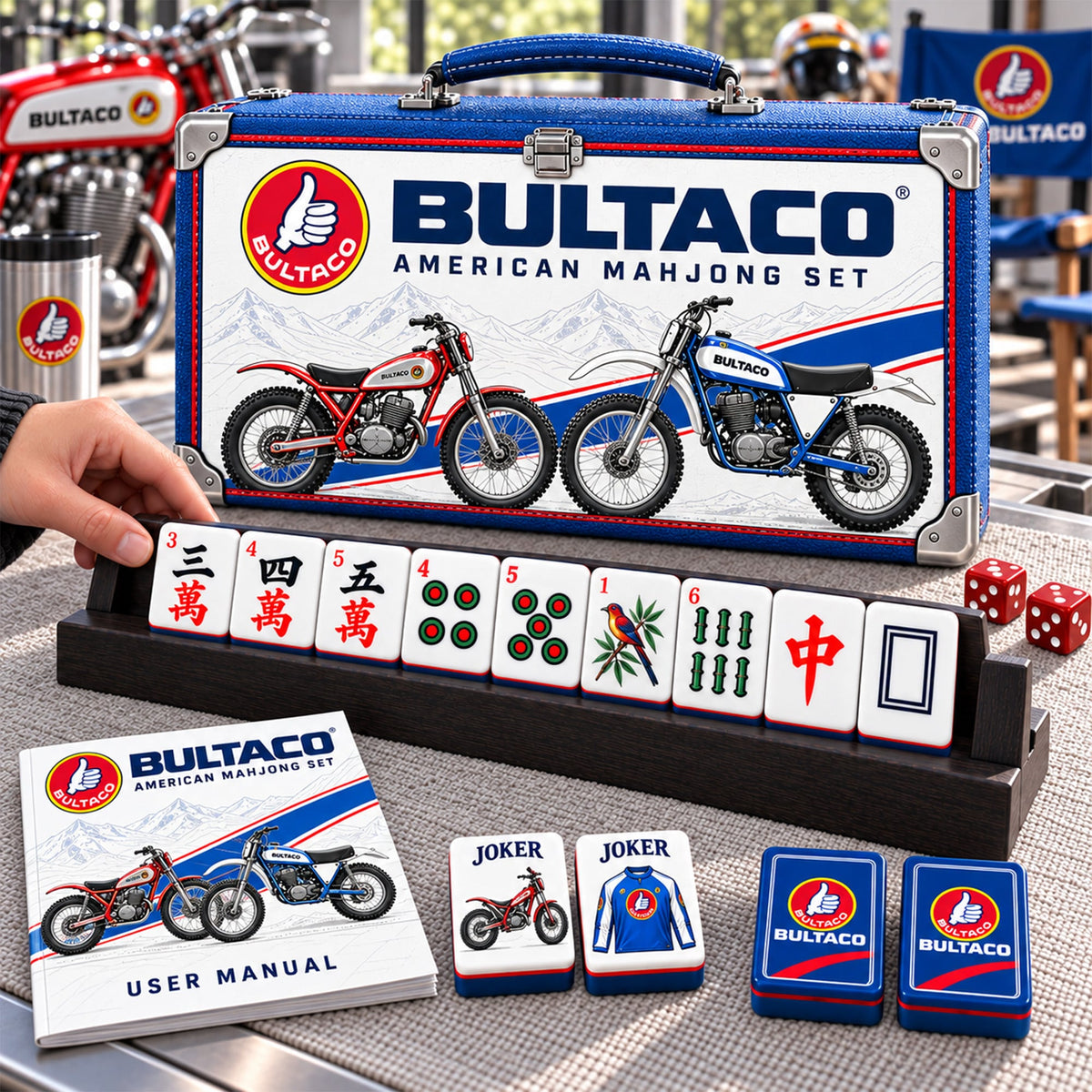 Premium BUL Mahjong Tiles Set PVNA