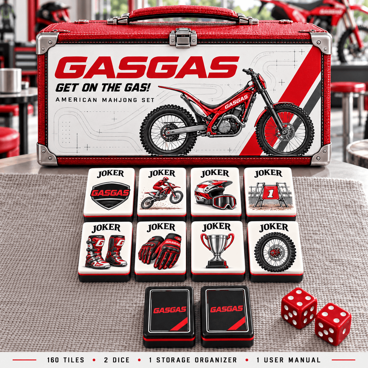 Premium GAS Mahjong Tiles Set PVNA