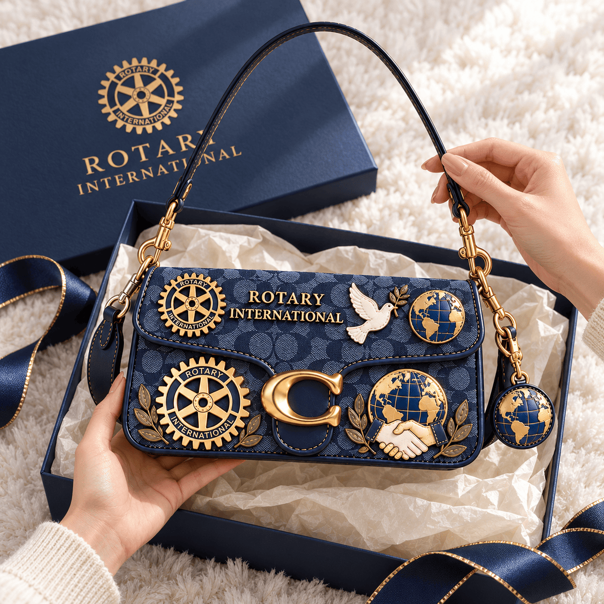 Premium ROTI Coach Shoulder Cross With Charm NPL
