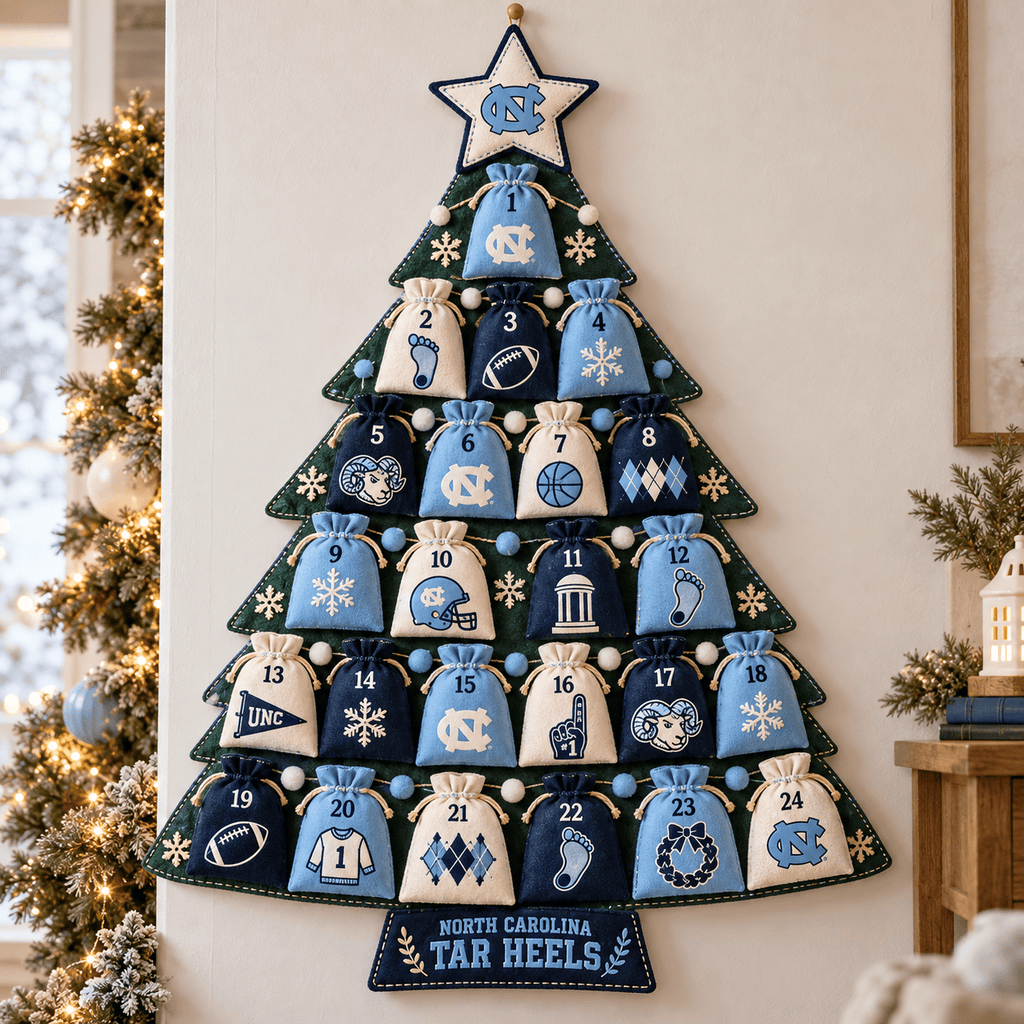 Premium UNC Christmas Tree Countdown Calendar TNSM