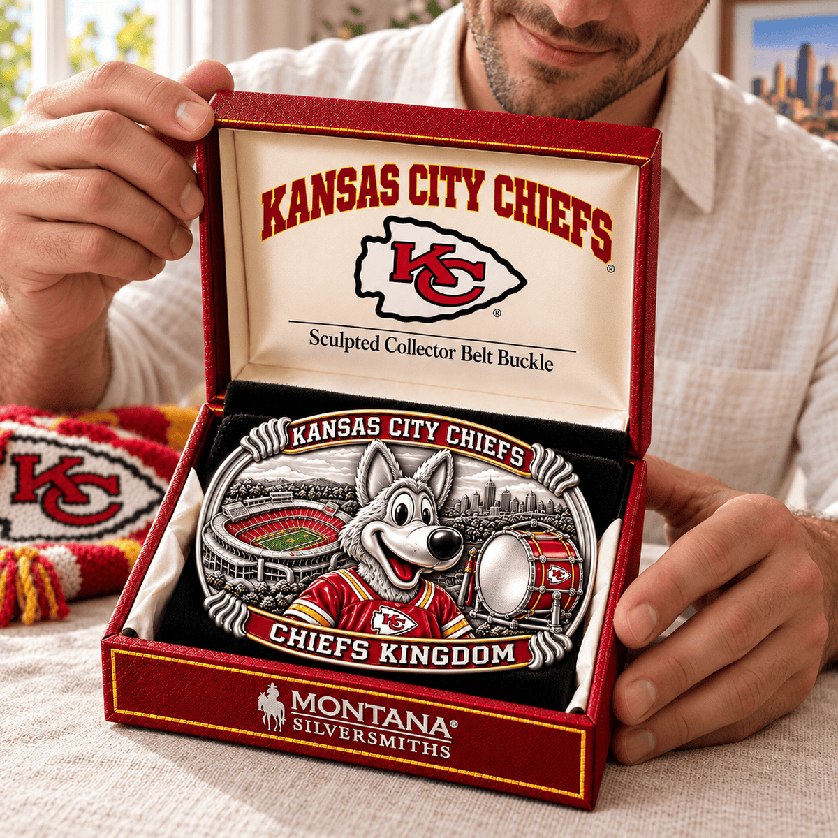 KCC SCULPTED COLLECTOR BELT BUCKLE HQH