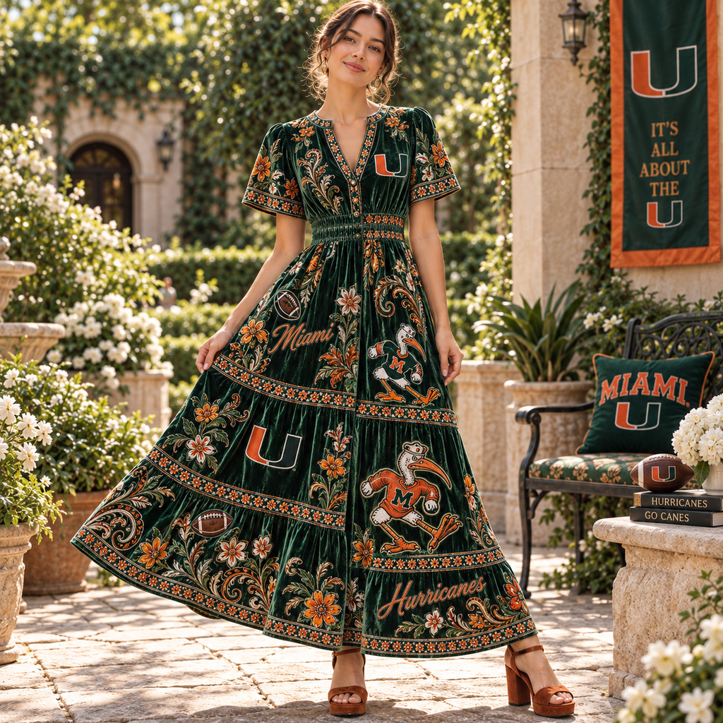 MHC Premium Embroidered Velvet Maxi Dress PTKL
