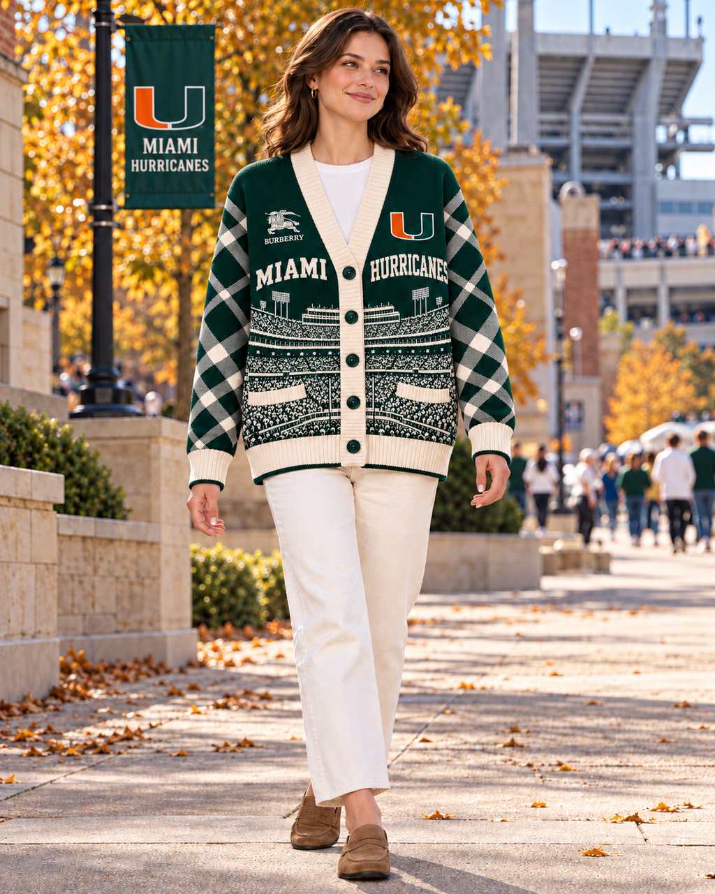 MHC Check Wool Blend Cardigan DNBN