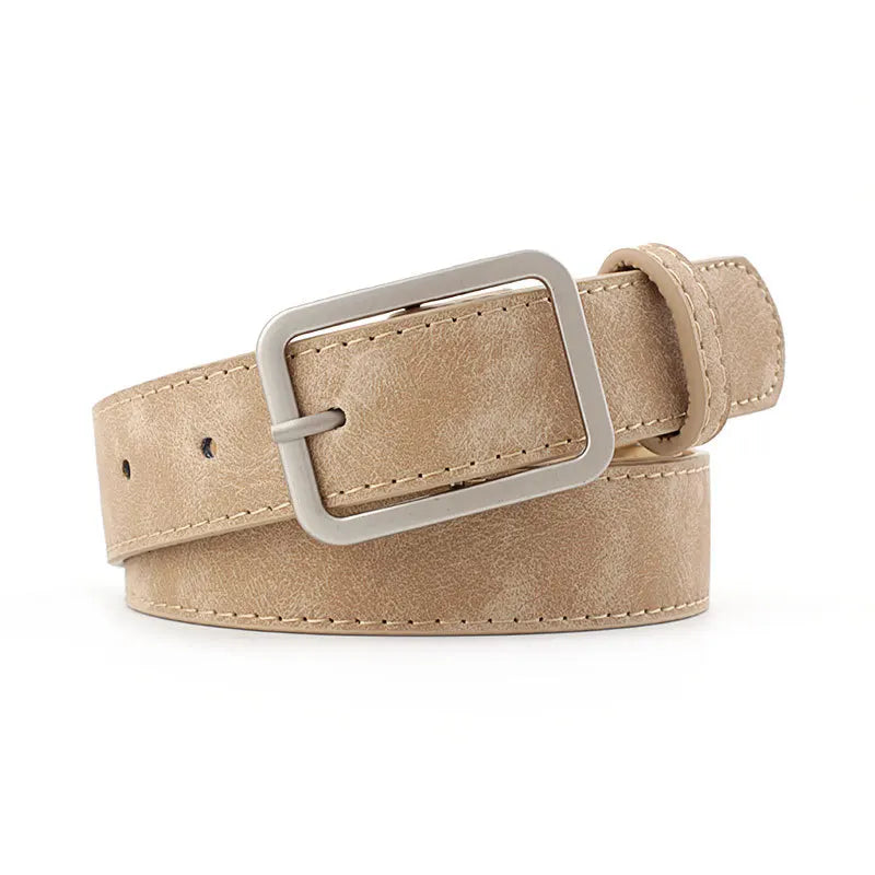 Ladies' ancient style belt, women's casual pu belt, versatile and high-end jeans belt for women