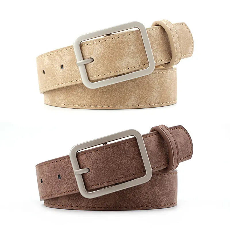 Ladies' ancient style belt, women's casual pu belt, versatile and high-end jeans belt for women