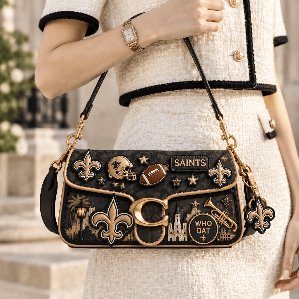 Premium NOS Coach Shoulder Cross With Charm LNTH