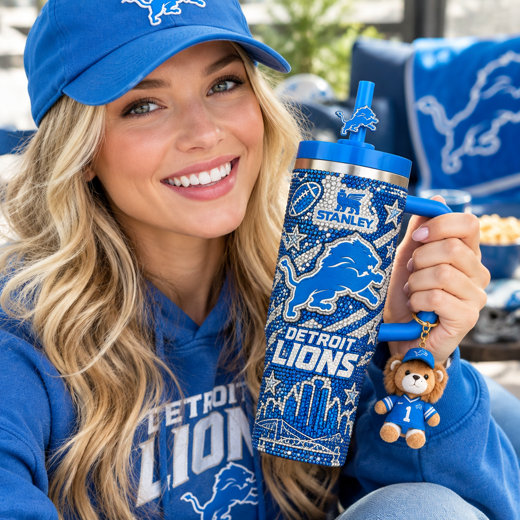 Detroit Lions 40oz Tumbler With Handle TTNL