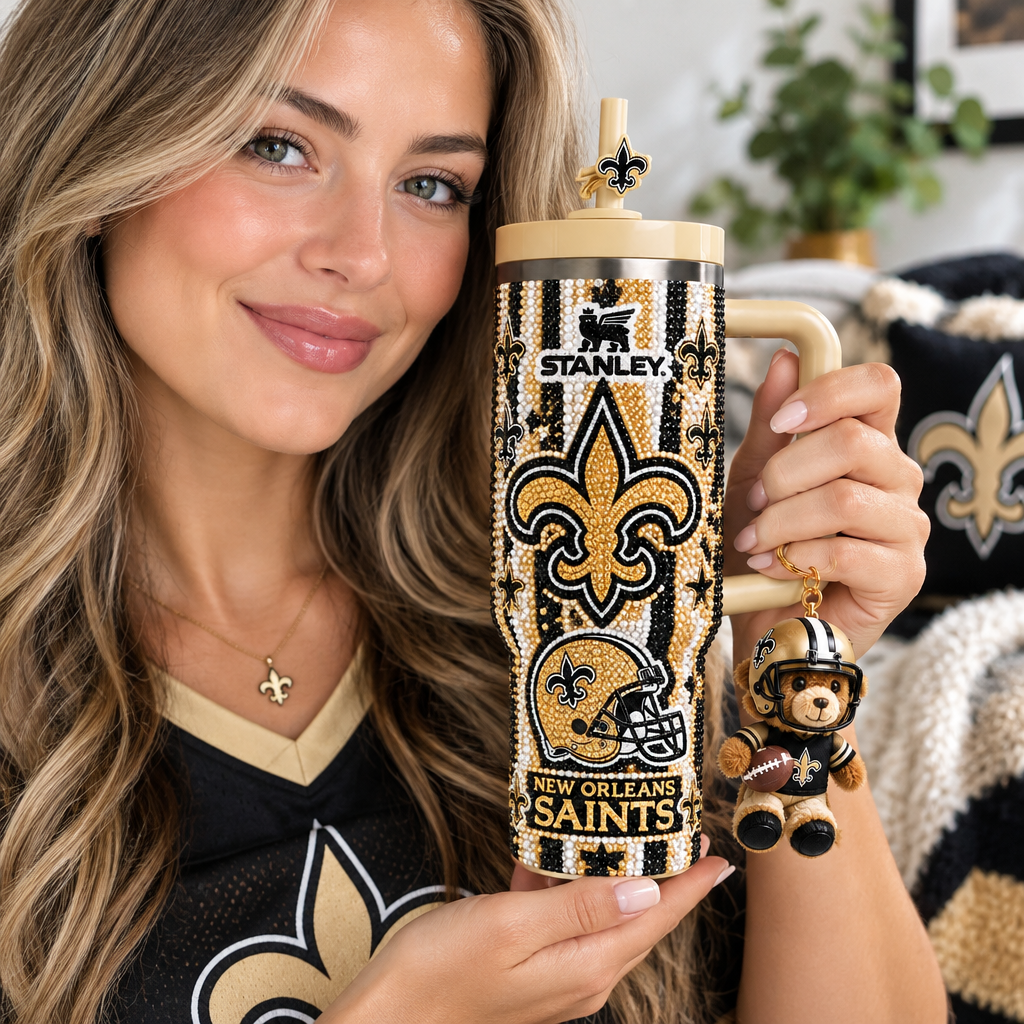 New Orleans Saints 40oz Tumbler With Handle TTNL