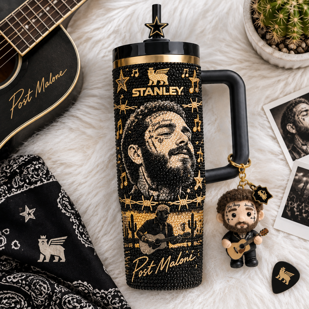 Post Malone 40oz Tumbler With Handle TTNL