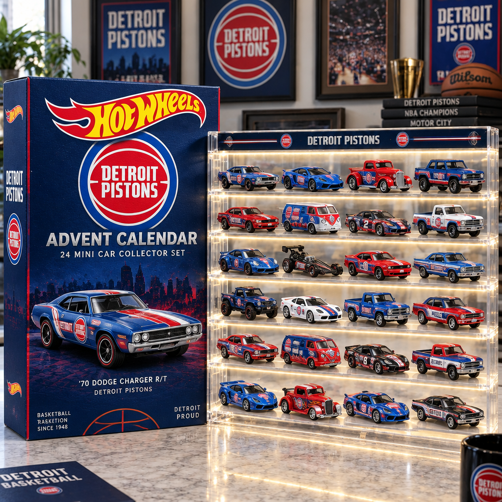 Detroit Pistons Premium Mini Car Advent Calendar